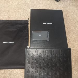 YSL clutch pineapple